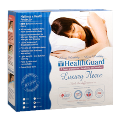 Mattress Protector Standard HealthGuard Luxury Fleece